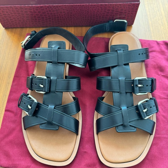 Tamara Mellon Leather Sandals - Picture 1 of 5